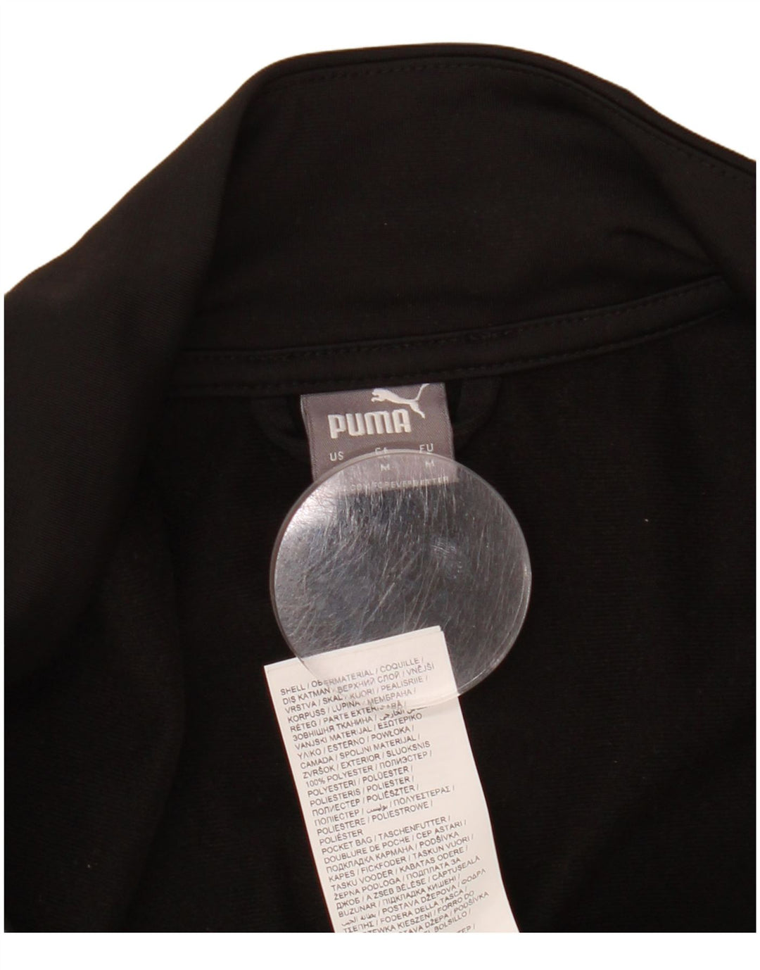 Jachetă de trening PUMA pentru femei UK 14 Medium Black Colorblock Poliester