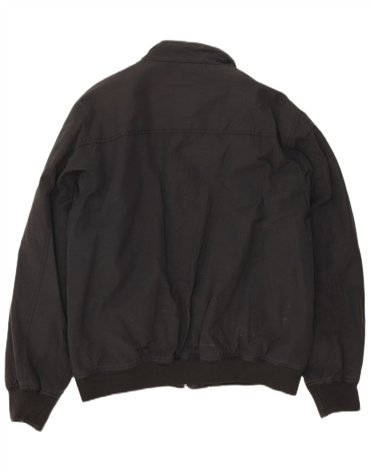KAPPA Mens Bomber Jacket UK 42 XL Black