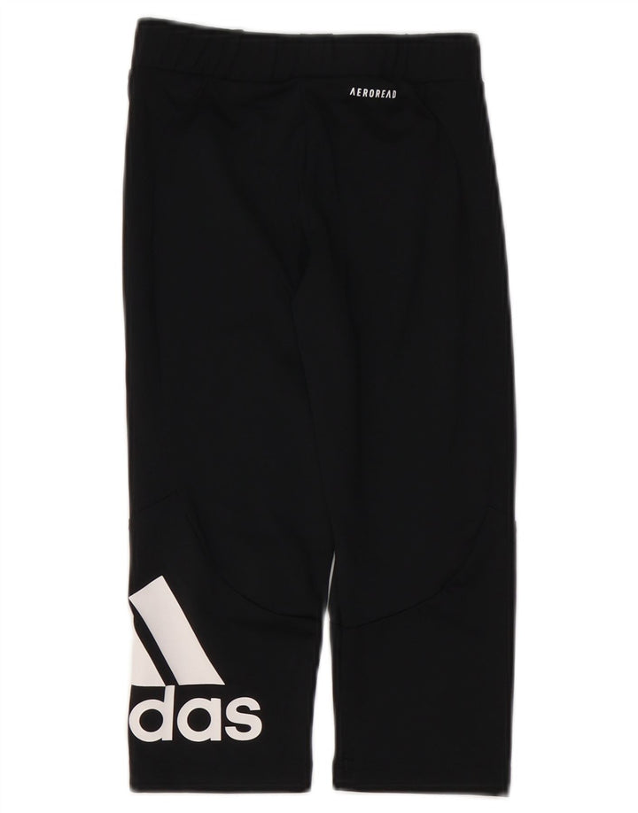 Leggings ADIDAS Aeroready Graphic pentru fete 9-10 ani poliester negru