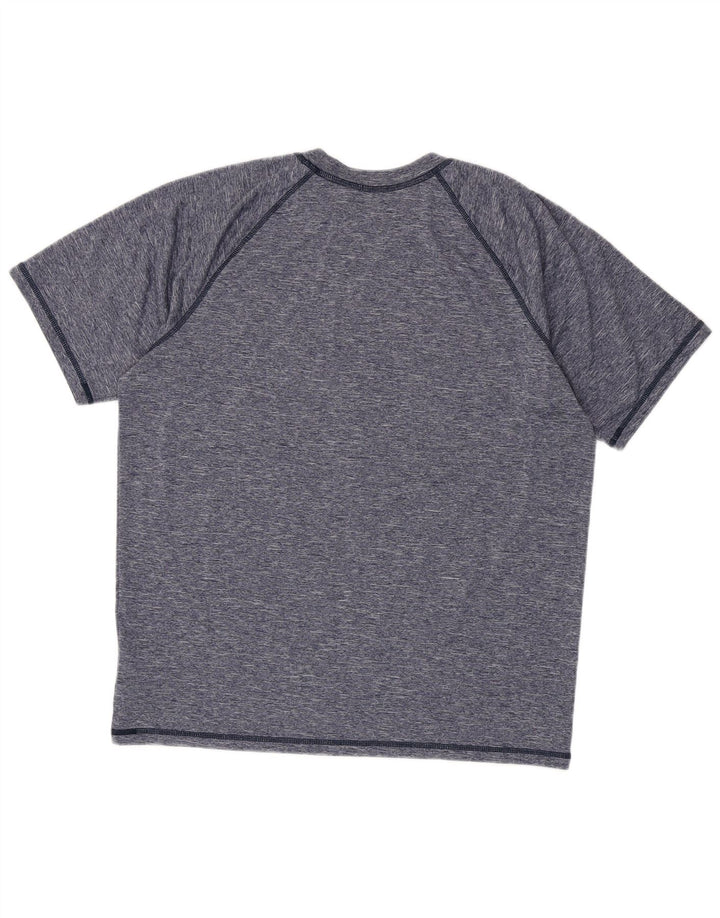 Tricou pentru bărbați Nike Dri Fit Top mare, albastru bleumarin, poliester cu pată