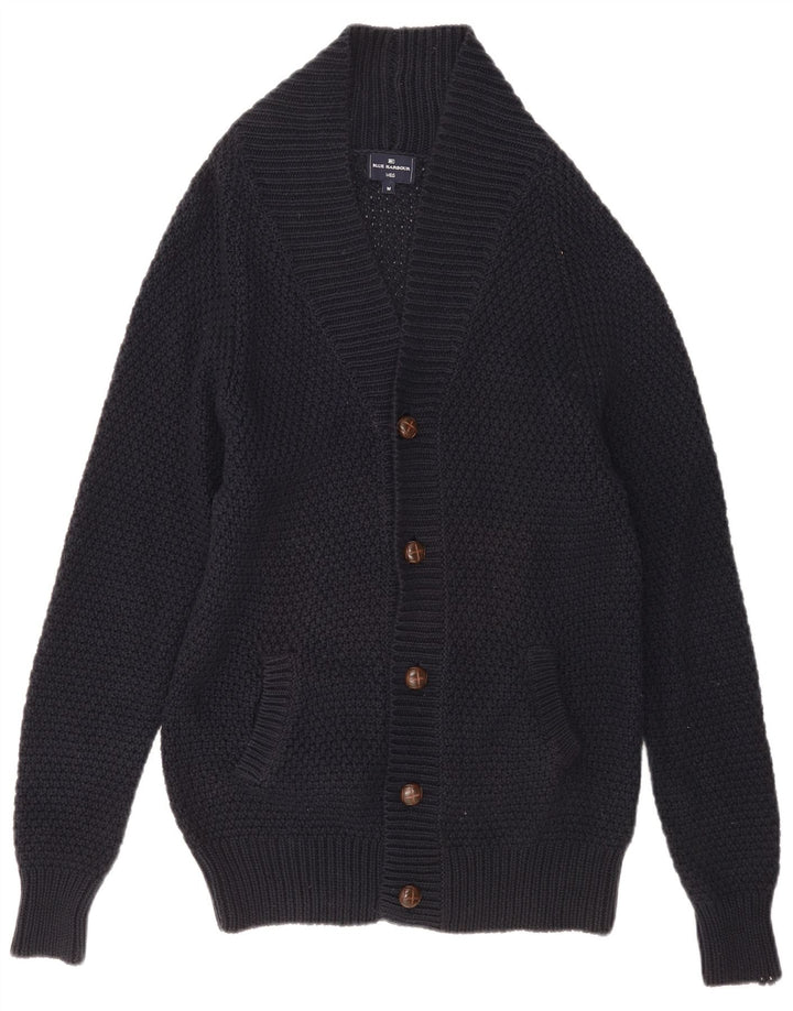 Pulover cardigan pentru bărbați MARKS & SPENCER, bumbac mediu albastru bleumarin