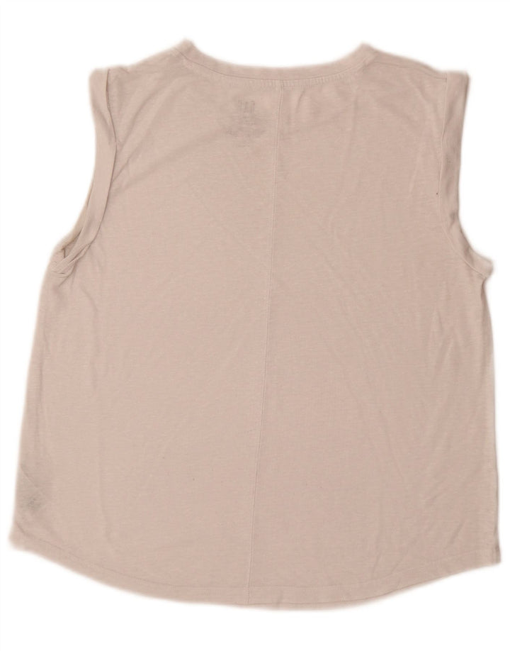 Gap Womens Vest Top UK 14 Medium White Linen