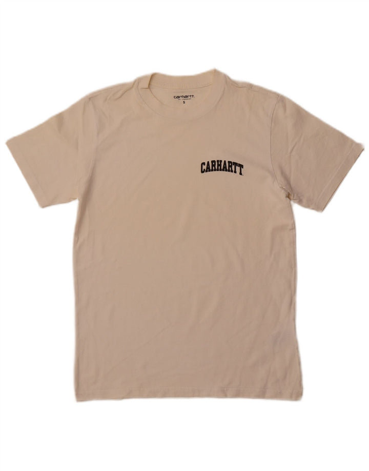 Tricou grafic CARHARTT pentru bărbați Top mic din bumbac alb