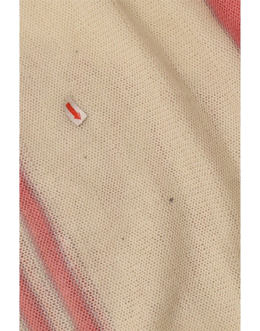 Pulover VINTAGE pentru femei cu decolteu barcă UK 14 Roz mediu Colorblock