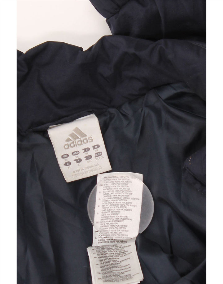 Jachetă căptușită pentru bărbați Adidas UK 42 XL bleumarin poliester