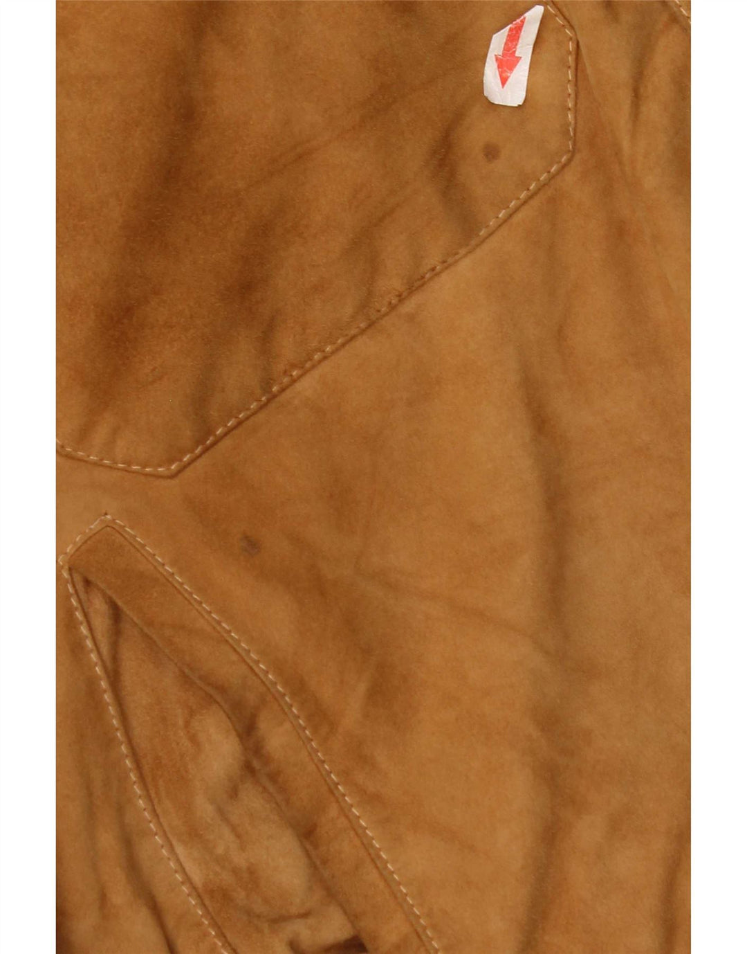 Jachetă vintage bărbătească din piele intoarsa EU 54 XL din piele bej