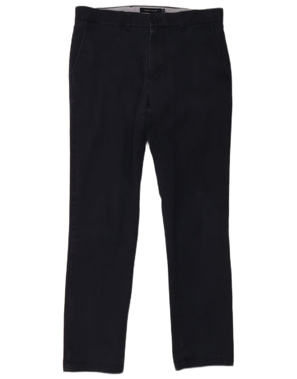 Pantaloni chino pentru bărbați Tommy Hilfiger Slim Fit L32 L32 Bumbac bleumarin