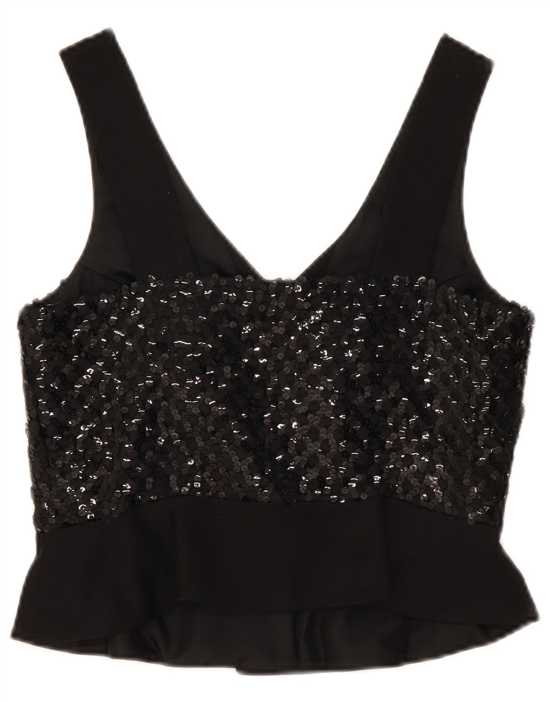 Crop Top fără mâneci pentru femei Lucie Linden IT 42 Poliester mediu negru