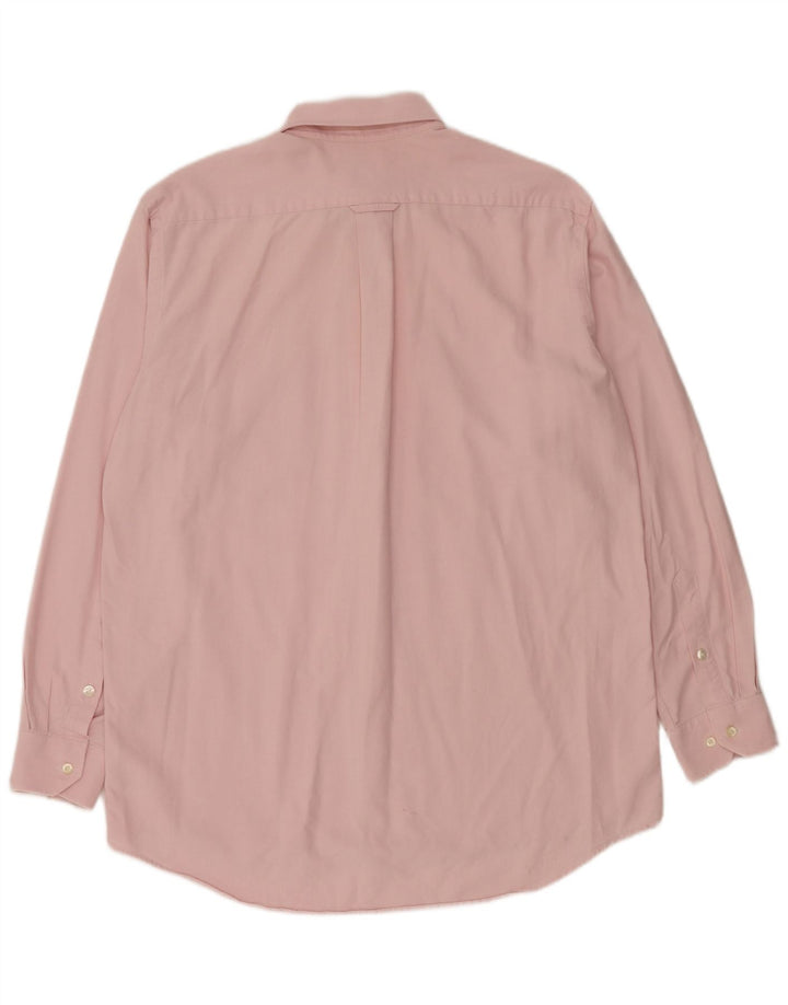 LACOSTE Mens Shirt Size 40 Medium Pink Cotton