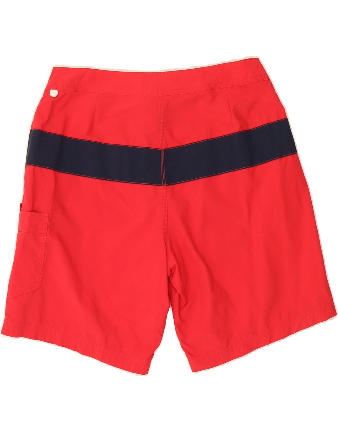 J. CREW Mens Swimming Shorts Large  Red Colourblock Nylon Vintage J. Crew and Second-Hand J. Crew from Messina Hembry 
