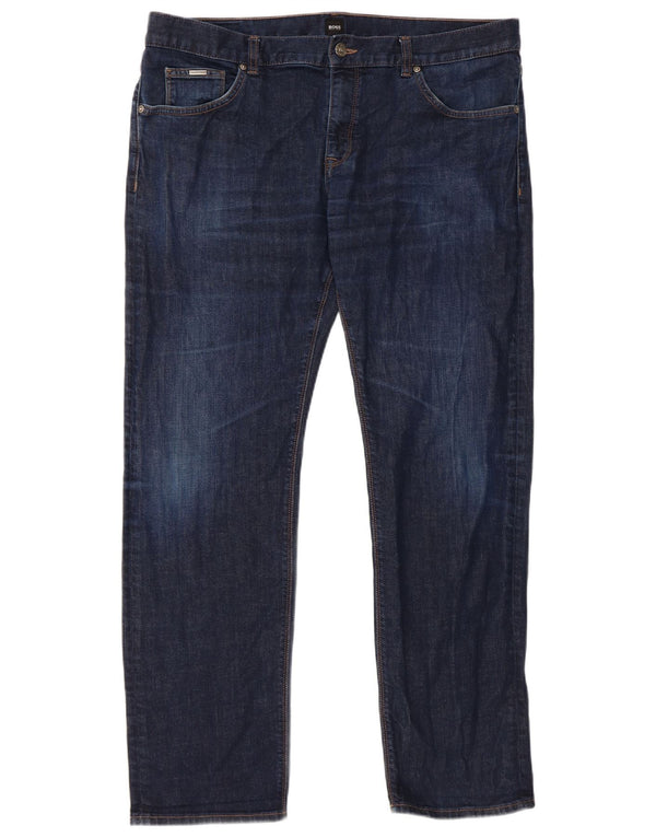 Blugi slim pentru bărbați Hugo Boss W38 L32 bumbac bleumarin