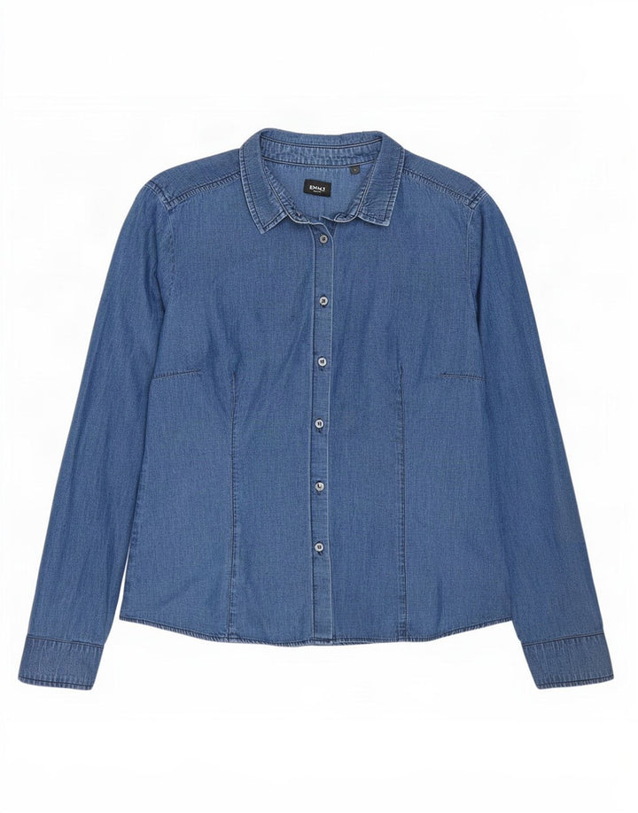 Cămașă Marella EMME Denim IT 42 Bumbac Albastru Mediu