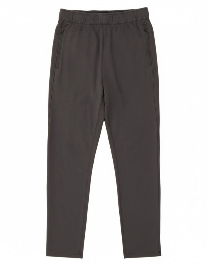 RUSSELL ATHLETIC Mens Tracksuit Trousers  Medium  Grey Rayon