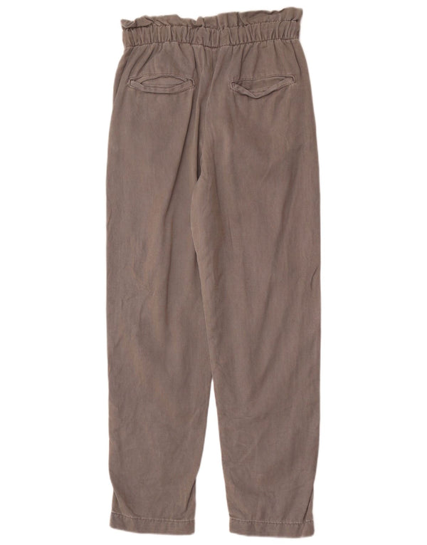 Pantaloni casual conici pentru femei cu talie înaltă Zara XS L24 L27 Lyocell gri