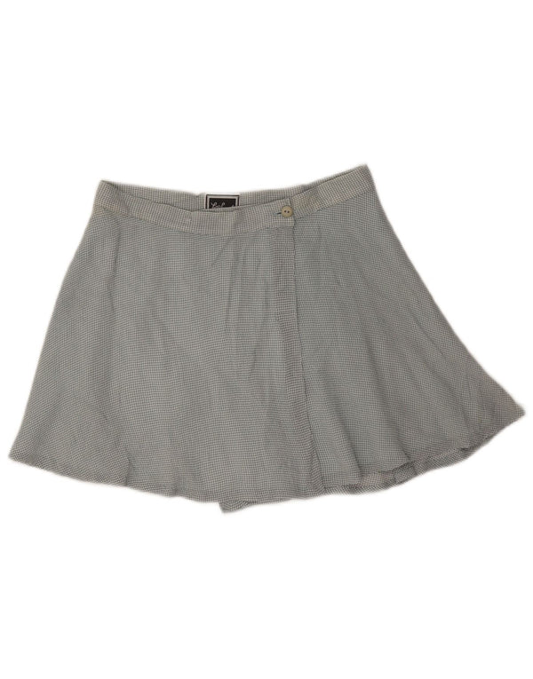 Luisa Spagnoli Fusta Mini Wrap Femei Medium W26 Blue Gingham