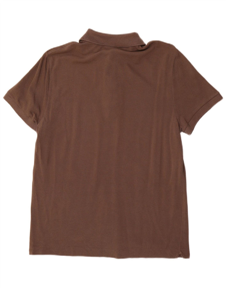 Tricou polo pentru bărbați Lacoste Slim Fit Mărimea 5, bumbac maro mare