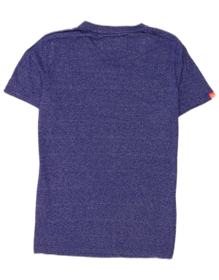Tricou Superdry pentru bărbați Top mic albastru bumbac cu pete