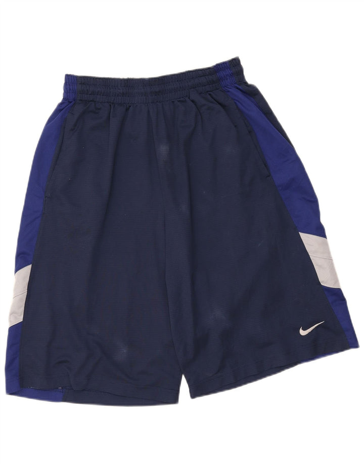Pantaloni scurți sport Nike Dri Fit pentru bărbați, mari, bleumarin, poliester color bloc