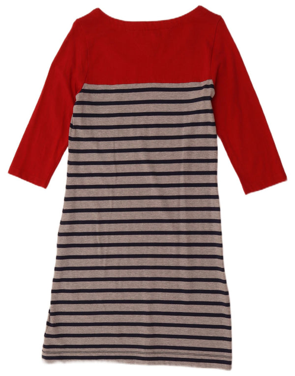 Rochie de bază Tommy Hilfiger pentru femei cu mâneci 3/4 UK 12 Medium Red Dunge