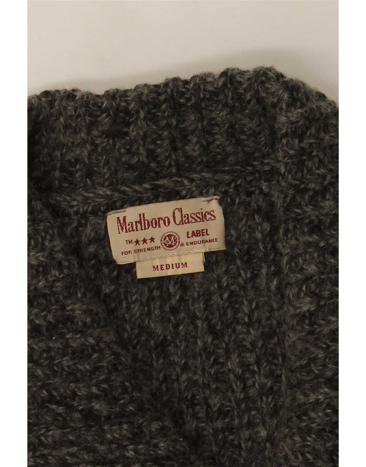 Pulover Crop Cardigan Marlboro Classics pentru femei UK 14 Medium Gri Flecked