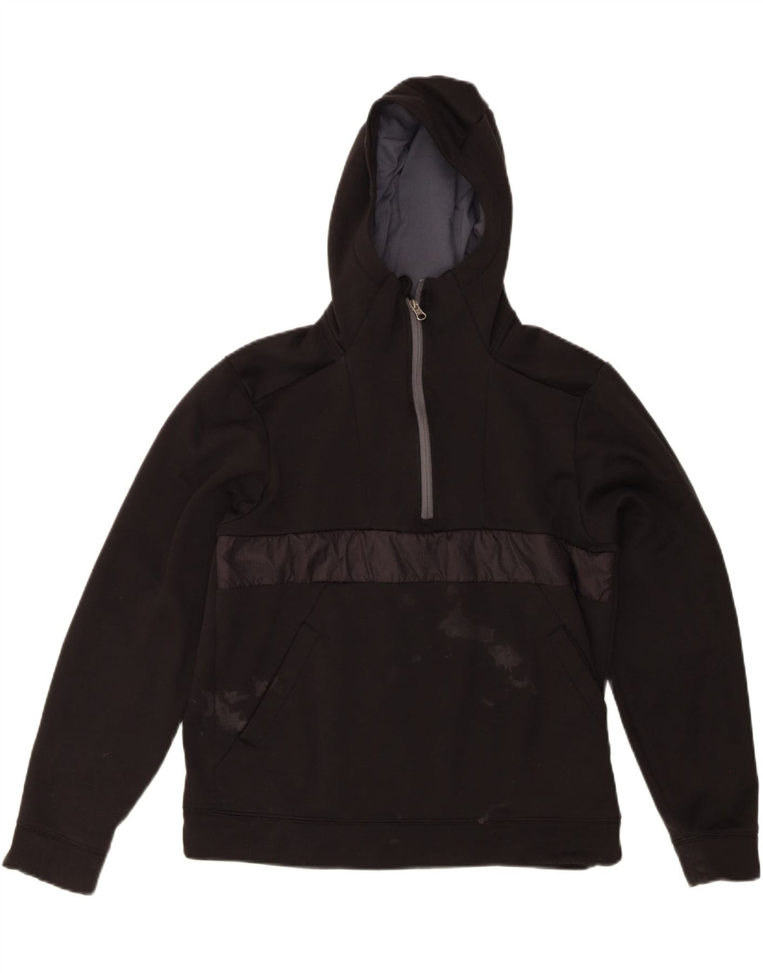 Pulover pentru bărbați The North Face, cu fermoar și gât, poliester mare, negru