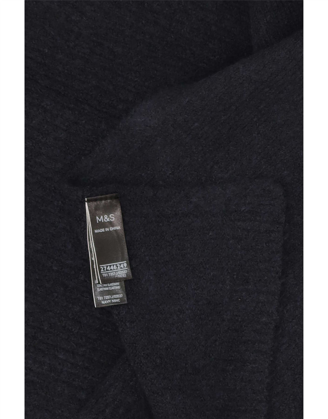 Pulover poncho pentru femei Marks & Spencer, mărime unica, poliester bleumarin