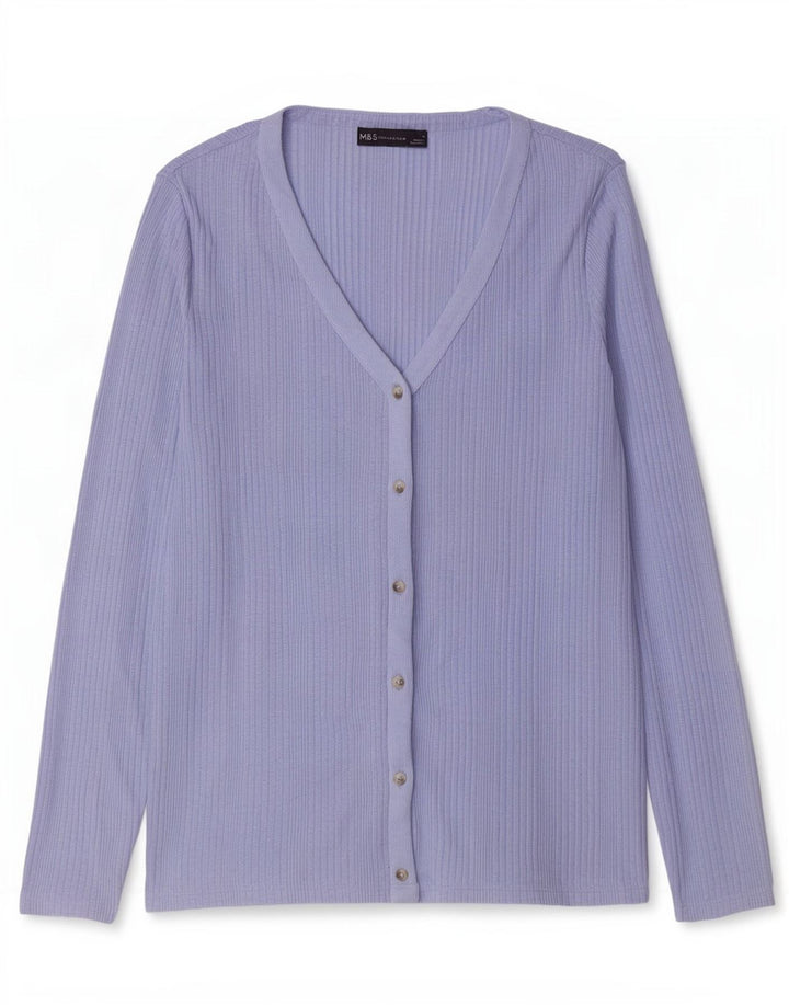 Pulover cardigan pentru femei Marks & Spencer UK 16 Large Blue