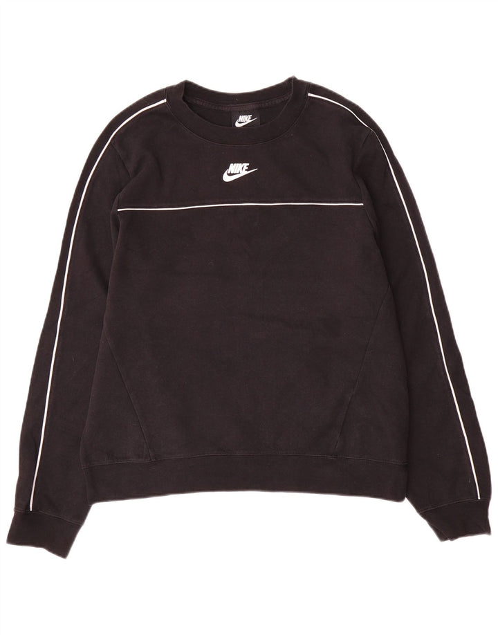 Pulover Nike pentru femei, UK 14, bumbac mediu negru