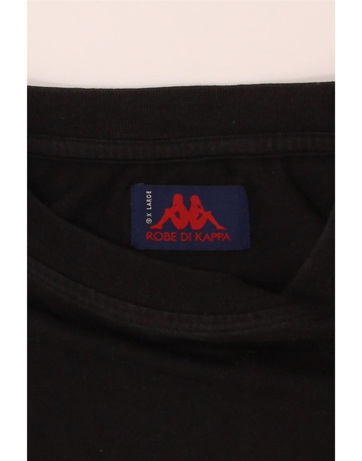KAPPA Mens Top Long Sleeve XL Black Cotton