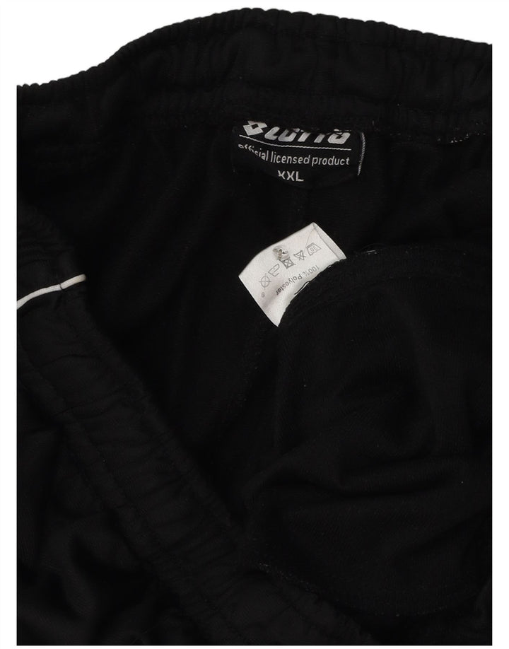 Pantaloni de trening pentru bărbați Lotto Pantaloni de jogging 2XL poliester negru