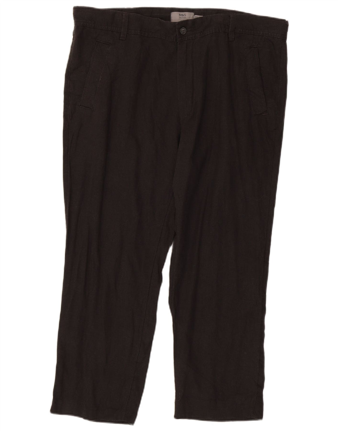 MARKS & SPENCER Pantaloni chino subțiri pentru bărbați L36 L25 Gri in