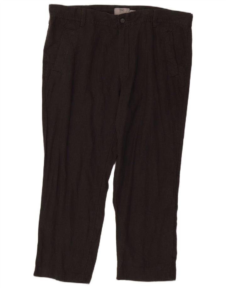 MARKS & SPENCER Pantaloni chino subțiri pentru bărbați L36 L25 Gri in