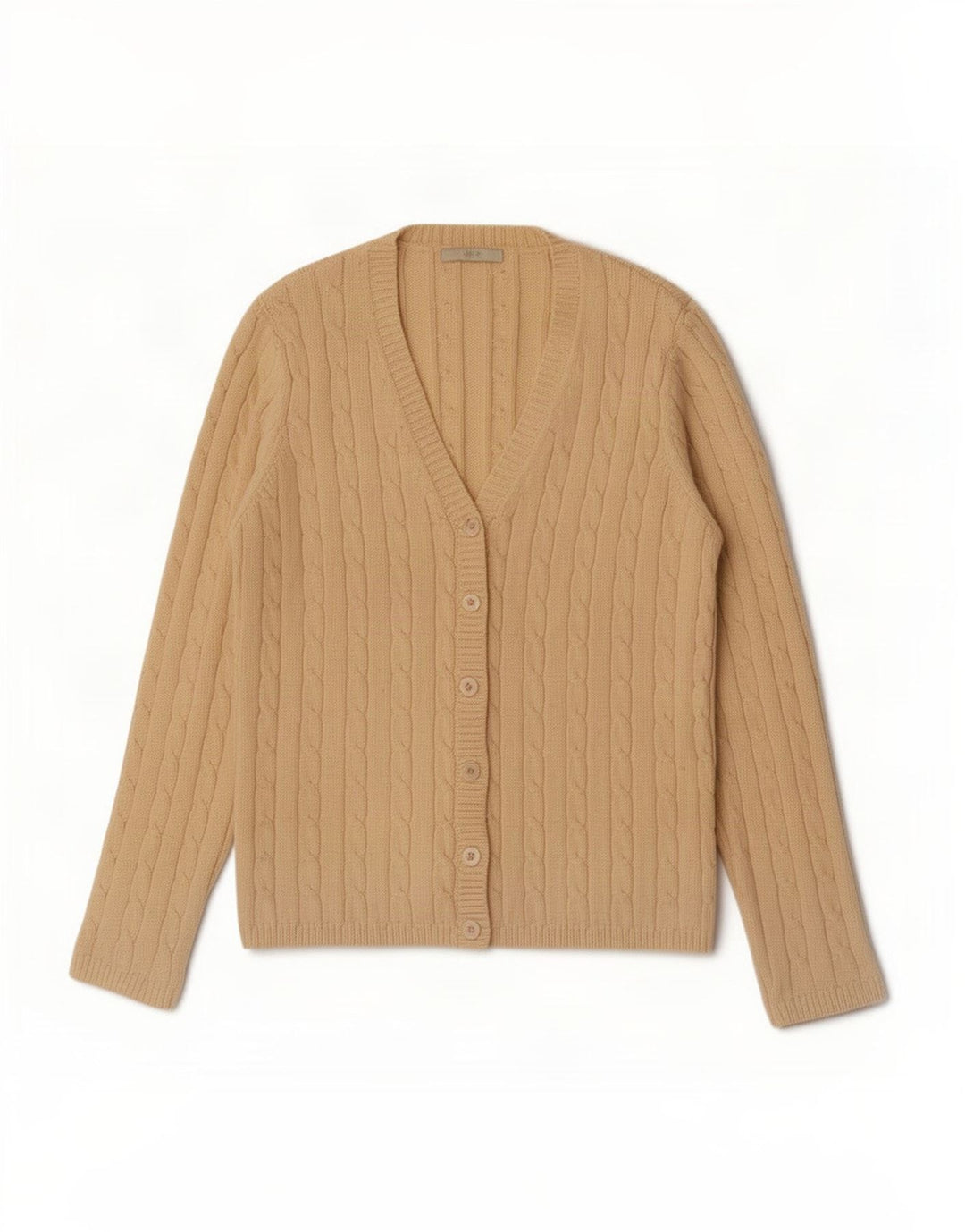Pulover cardigan pentru femei Marks & Spencer UK 12 bumbac mediu bej