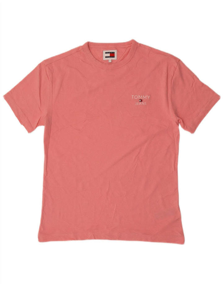 Tricou Tommy Hilfiger pentru bărbați Top mic din bumbac roz