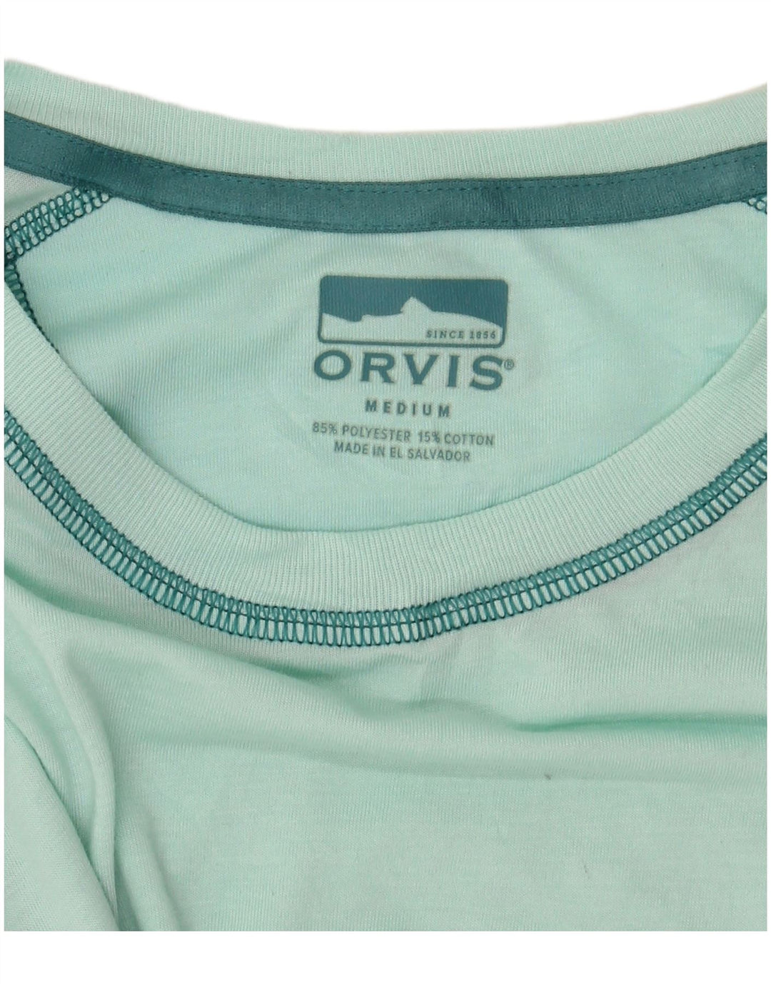 Top pentru bărbați Orvis cu mânecă lungă, verde mediu, poliester