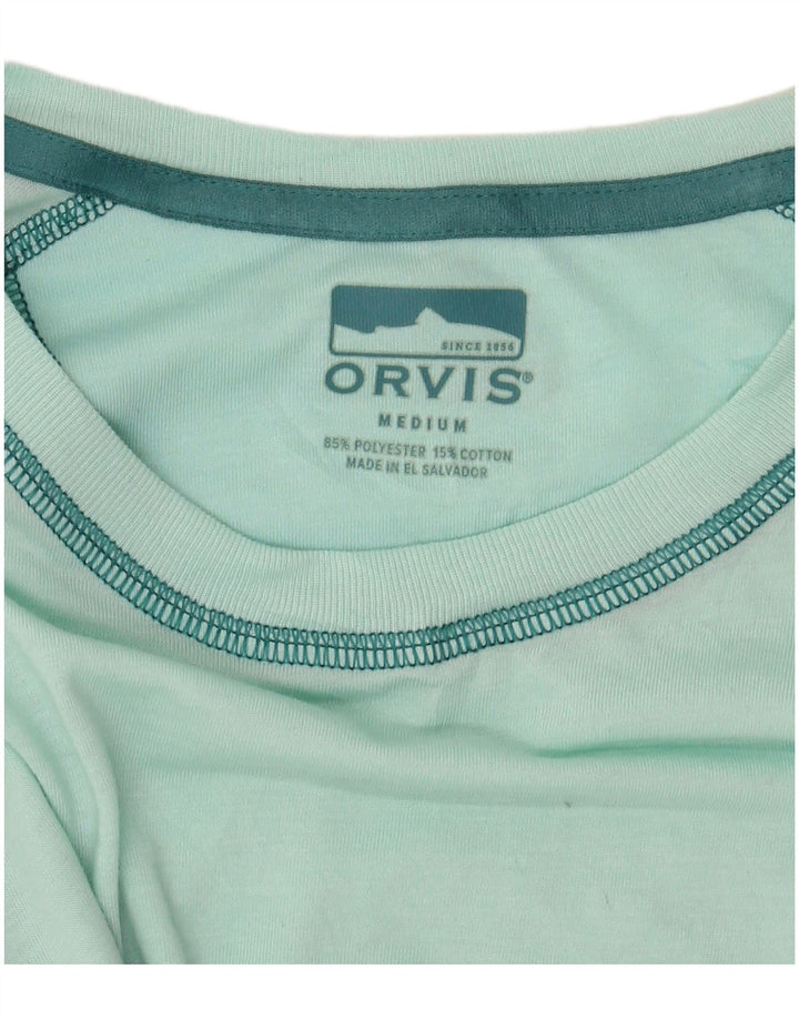 Top pentru bărbați Orvis cu mânecă lungă, verde mediu, poliester