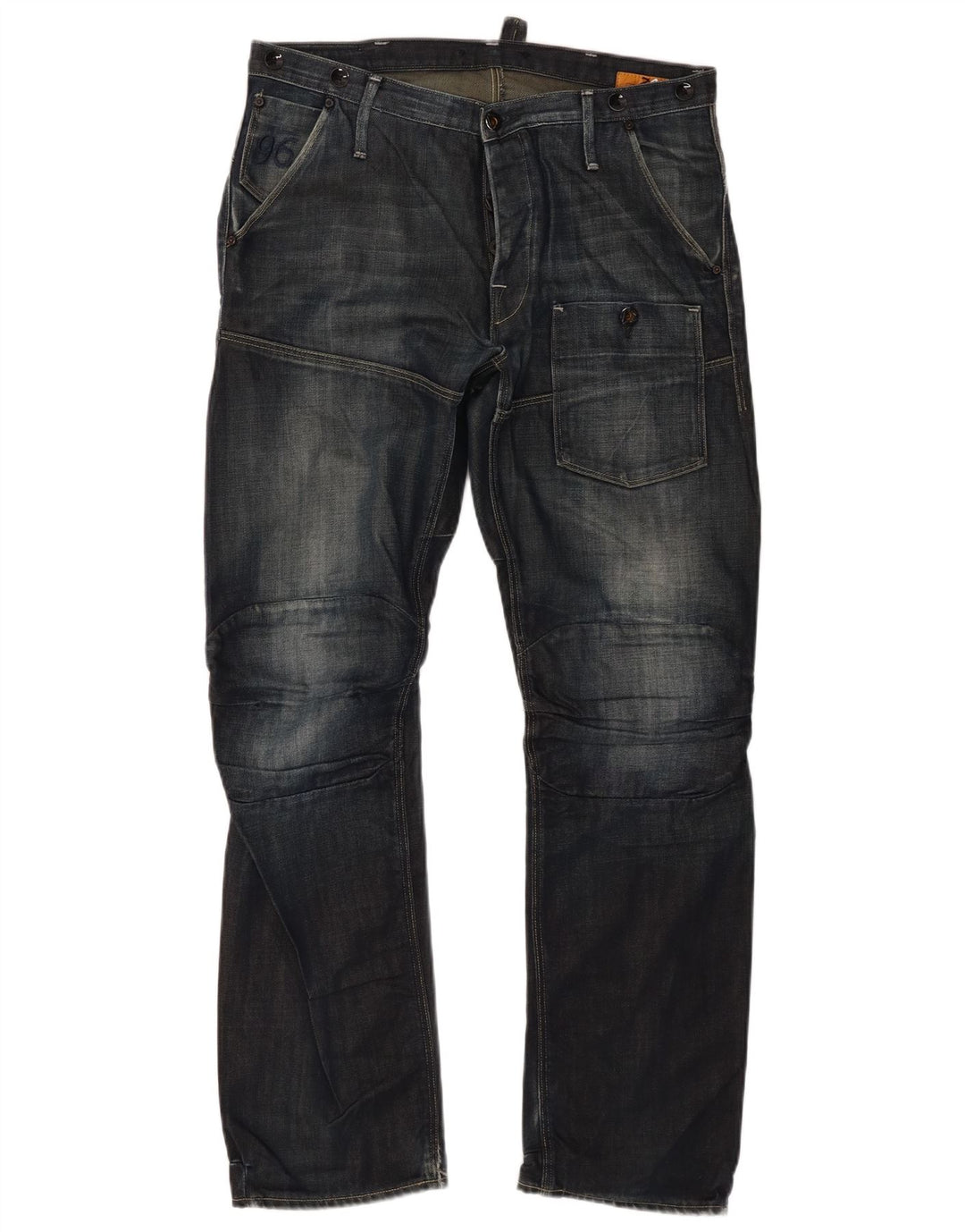 G-Star Blugi Cargo Straight pentru bărbați W33 L32 Bumbac bleumarin