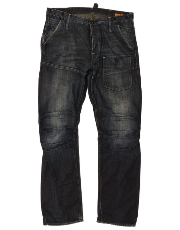 G-Star Blugi Cargo Straight pentru bărbați W33 L32 Bumbac bleumarin