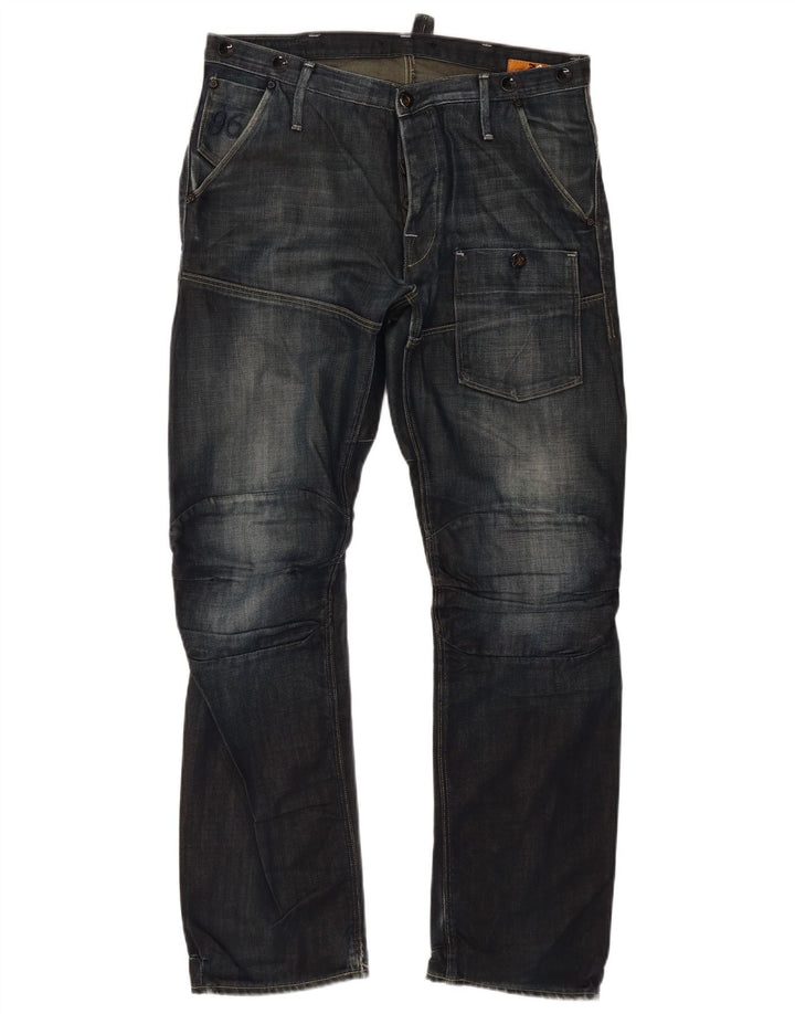 G-Star Blugi Cargo Straight pentru bărbați W33 L32 Bumbac bleumarin