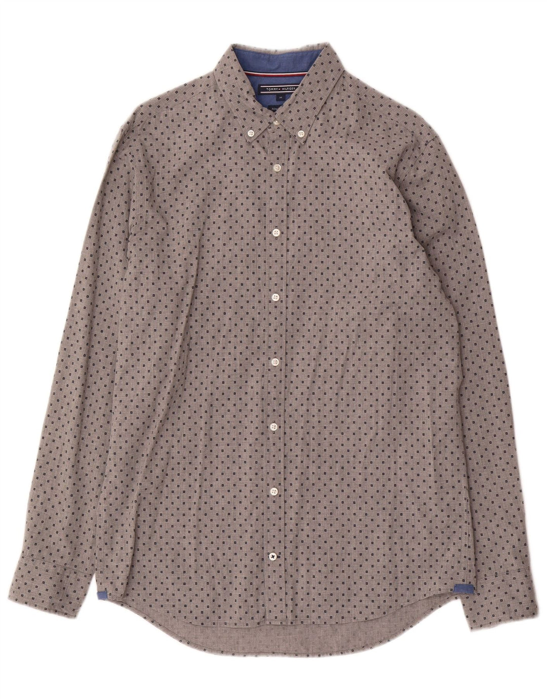Cămașă pentru bărbați Tommy Hilfiger New York Fit Medium Gri Geometric