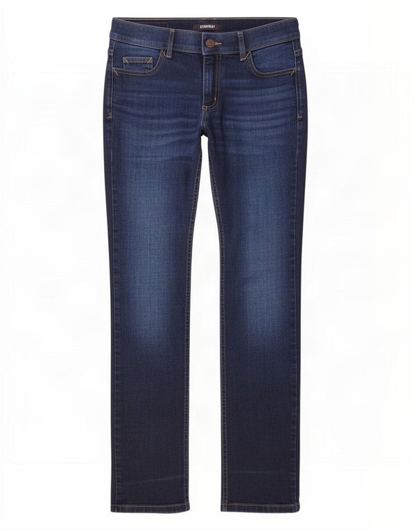 Blugi drepti pentru femei Marks & Spencer UK 10 mici W28 L29 bleumarin bumbac