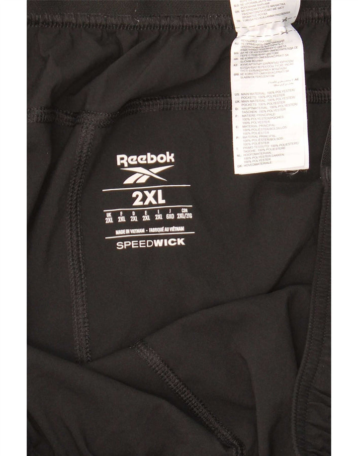 Pantaloni scurti sport pentru bărbați Reebok 2XL poliester negru