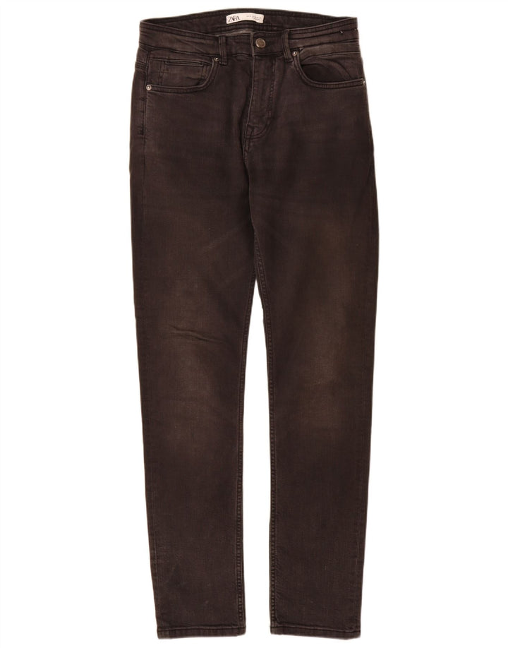 Blugi slim pentru bărbați Zara EU 38 Mici L30 L32 Bumbac gri