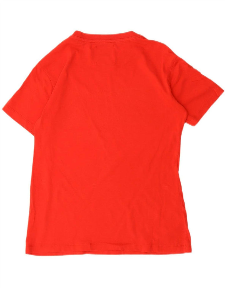 PYREX Womens Graphic T-Shirt Top UK 10 Small Red Cotton