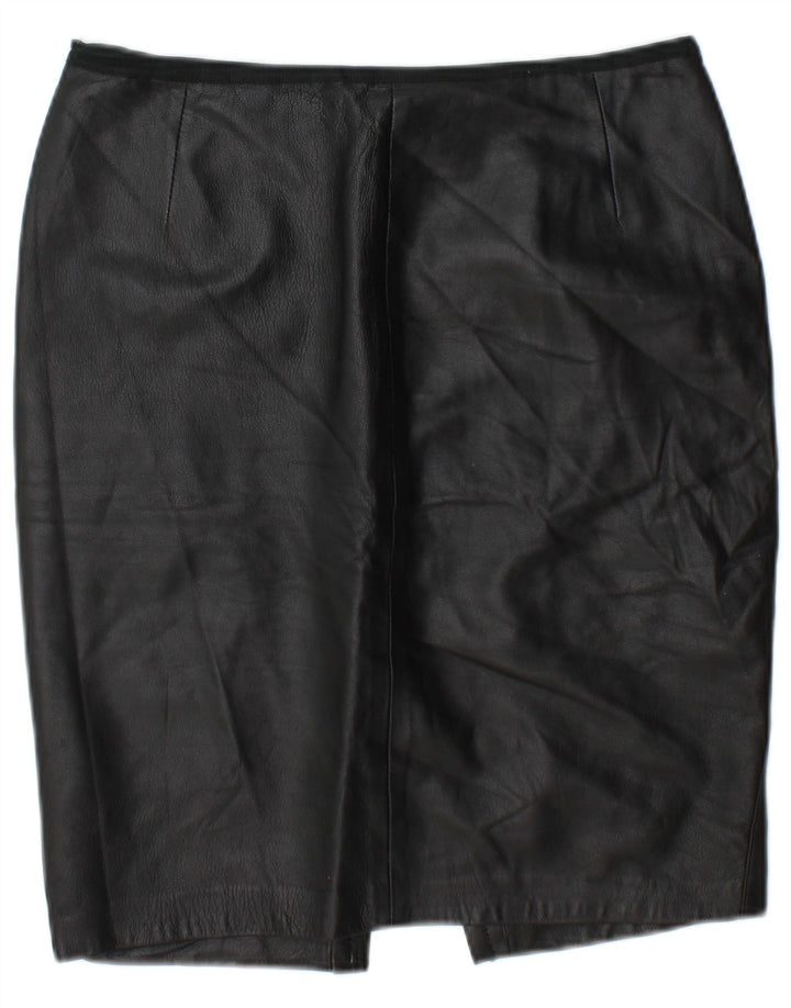 Fusta din piele vintage pentru femei W30 Medium Black