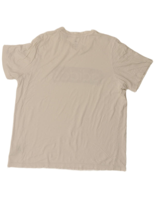 Tricou grafic pentru bărbați Adidas Top XL Bumbac alb
