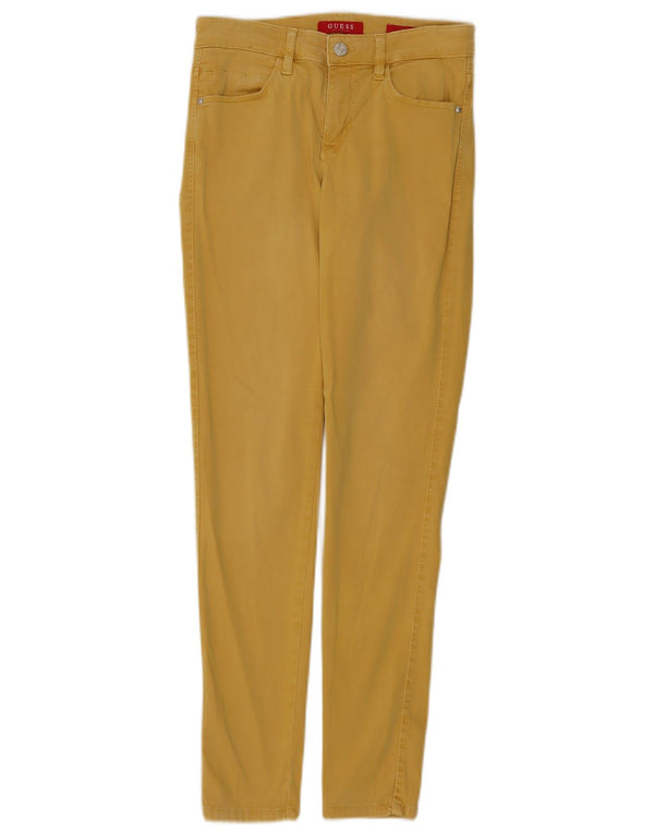 Blugi skinny pentru femei Guess W26 L30 bumbac galben