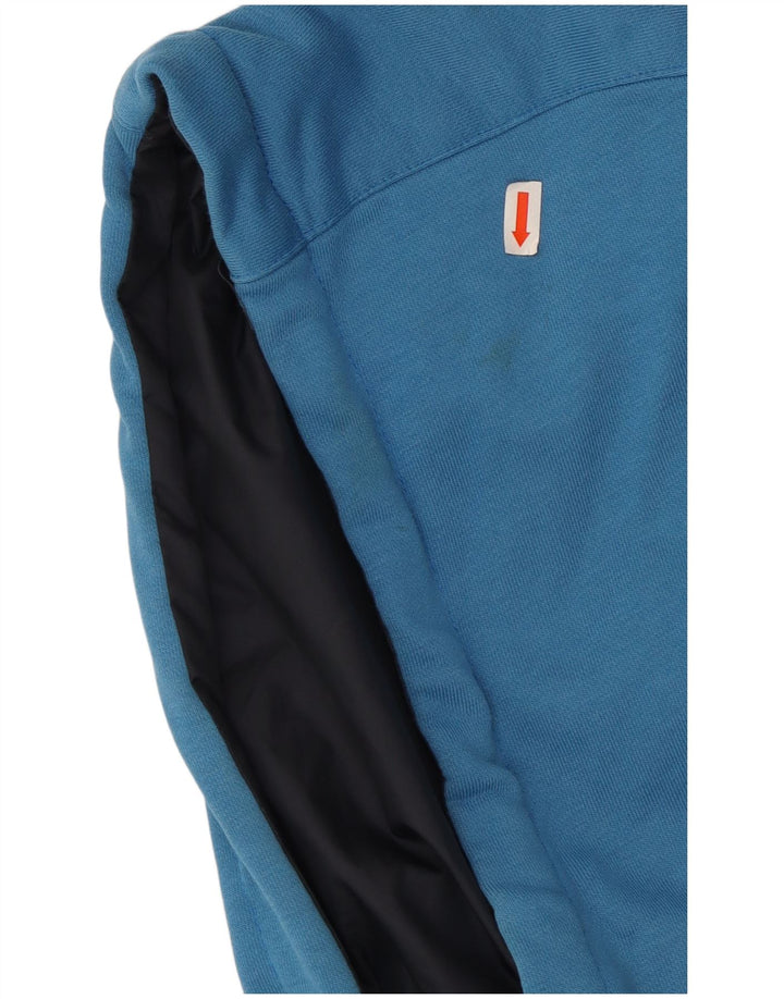 Jachetă reversibilă cu glugă K-Way pentru femei UK 10 mic bumbac bleumarin