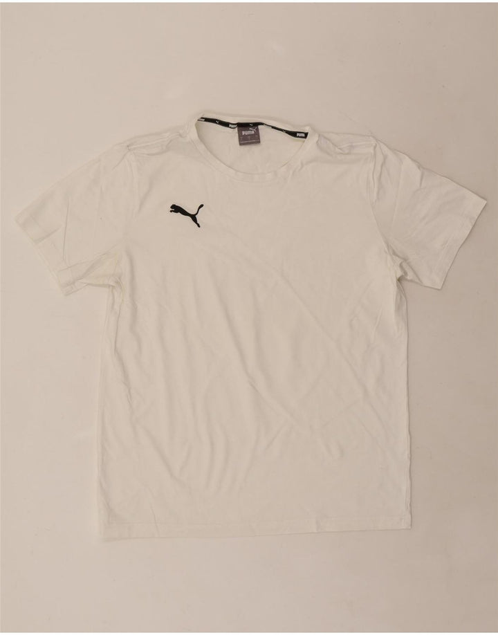 PUMA Mens T-Shirt Top Large White