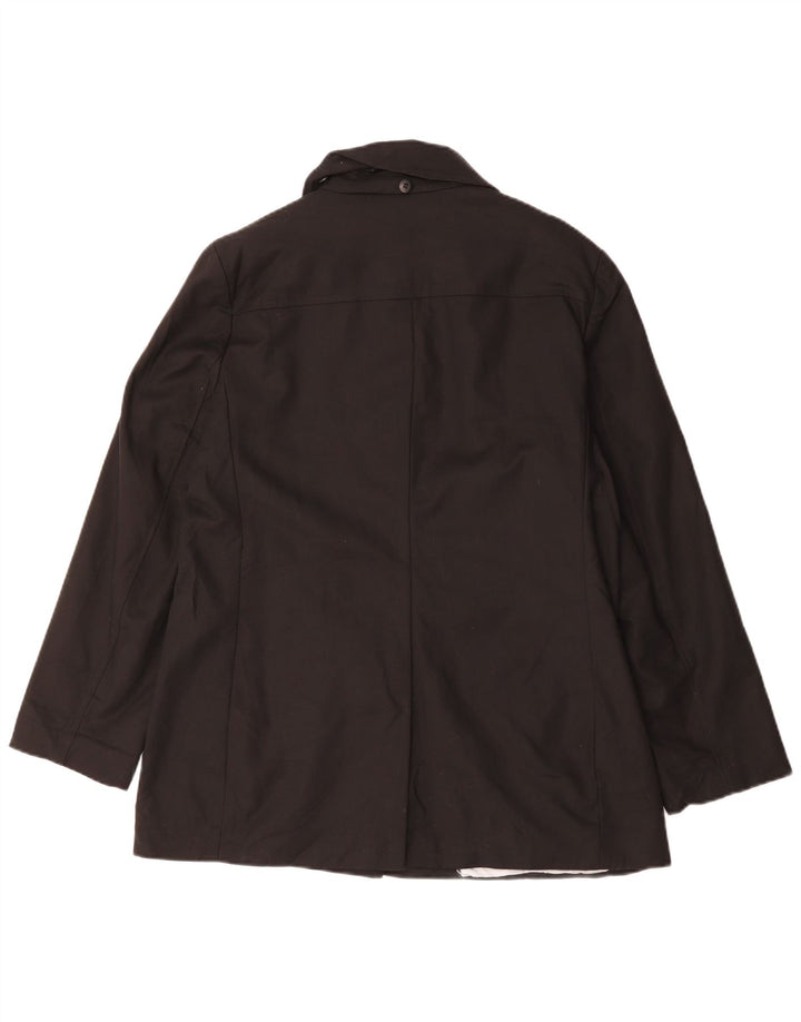 Jachetă Calvin Klein pentru femei, cu 4 nasturi, UK 16, mare, negru, bumbac